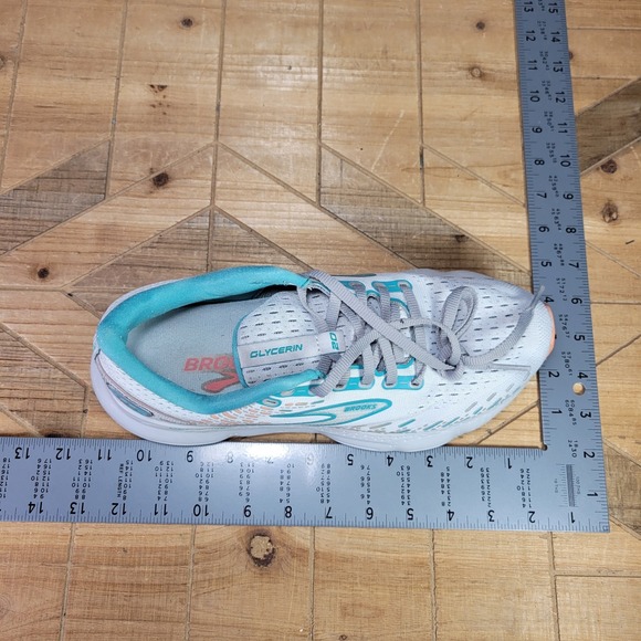 Brooks Glycerin 20 Womens Size 8.5 Gray‎ Blue Athletic Running Shoes Sneakers